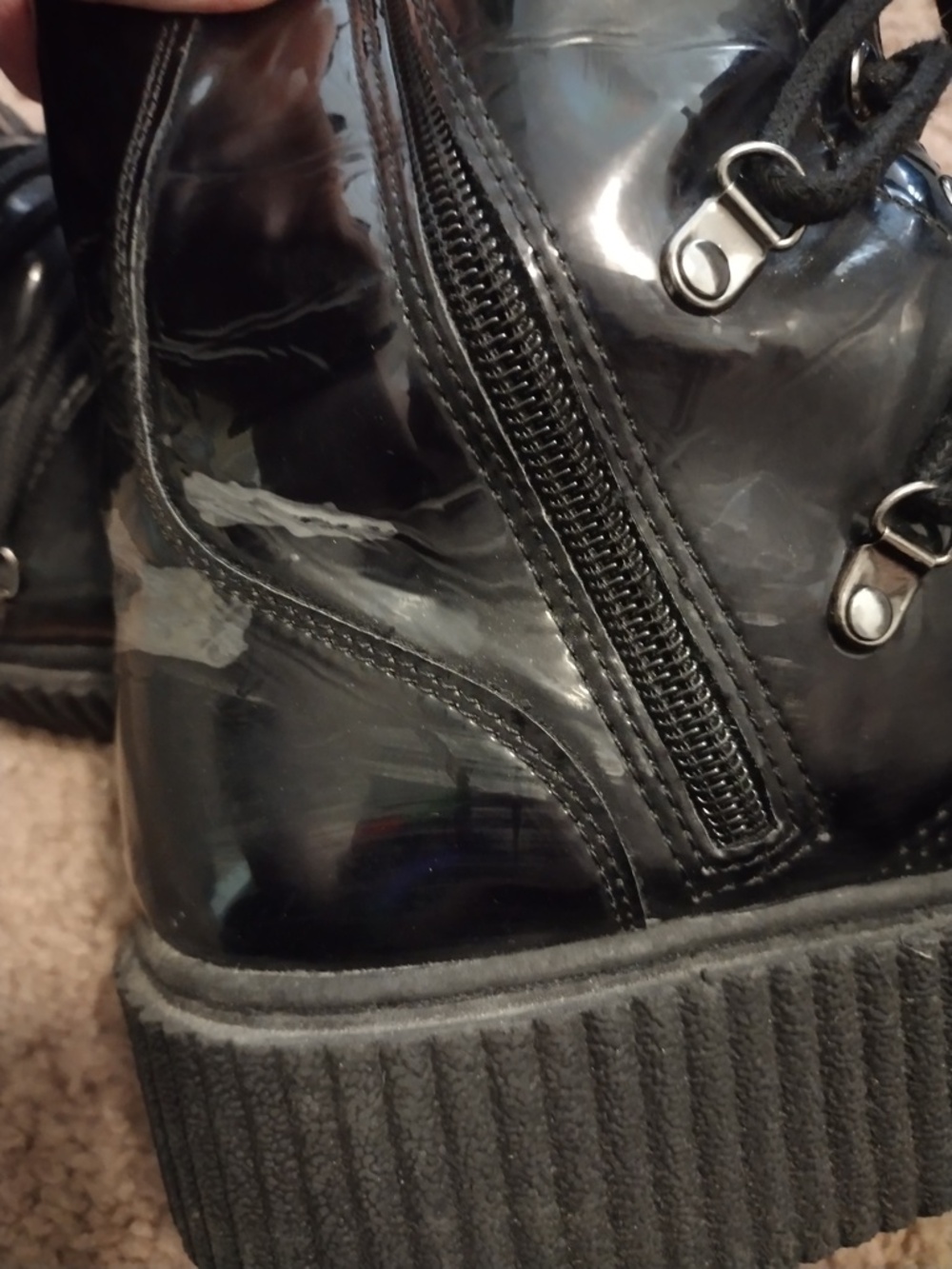 TUK Laced Up Creeper Boots - Picture 9 of 10